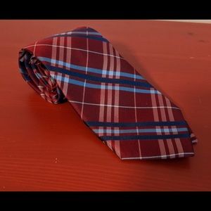 Saddlebred Red & Blue Plaid Neck Tie